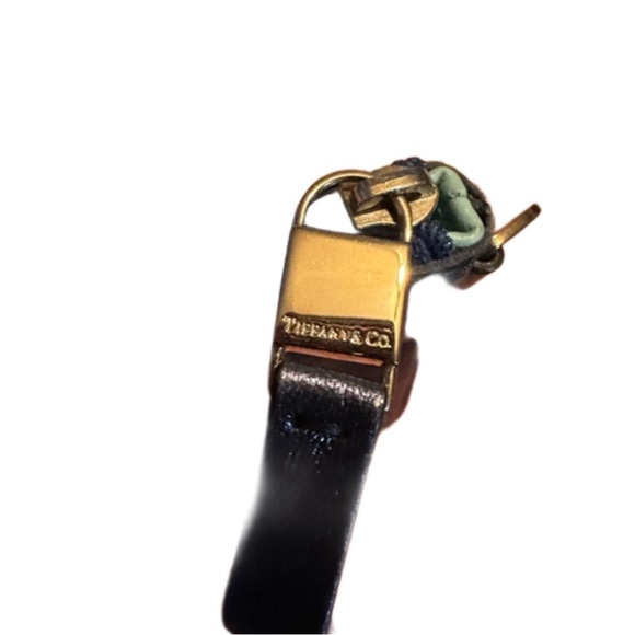 Tiffany & Co blue metallic leather pouch/wristlet no strap - Picture 5 of 8